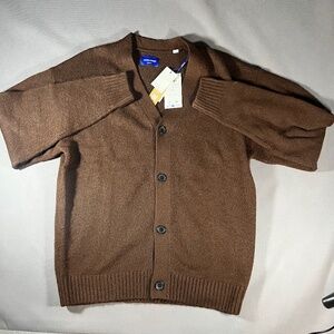 New Jacks And Jones Button Up Brown Cardigan  New With Tags Womans Size Medium